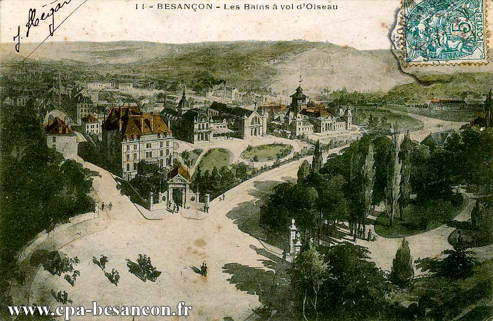 41 BESANÇON - Les Bains à Vol d'Oiseau